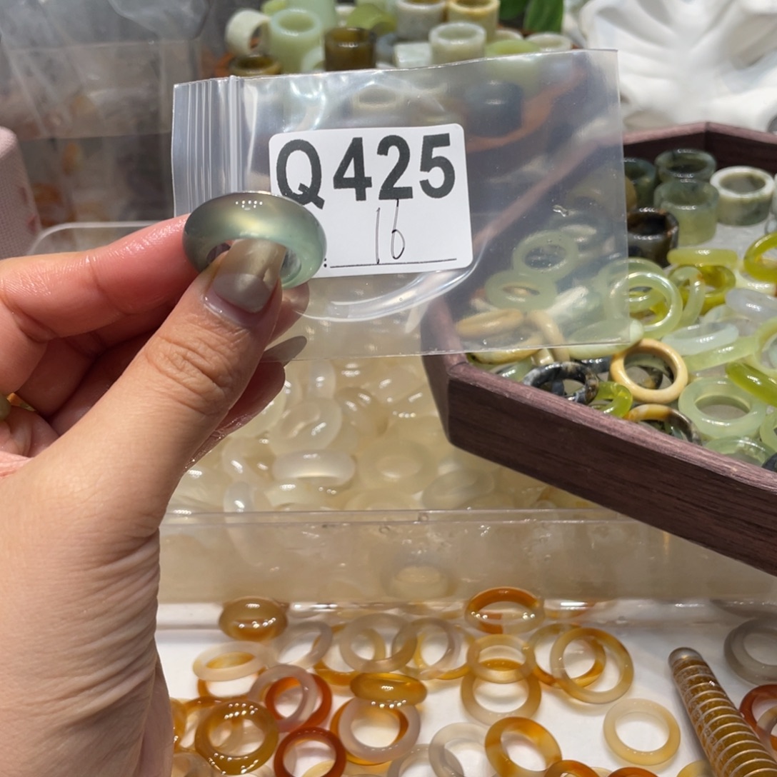 玛瑙/玉髓未镶嵌戒指425