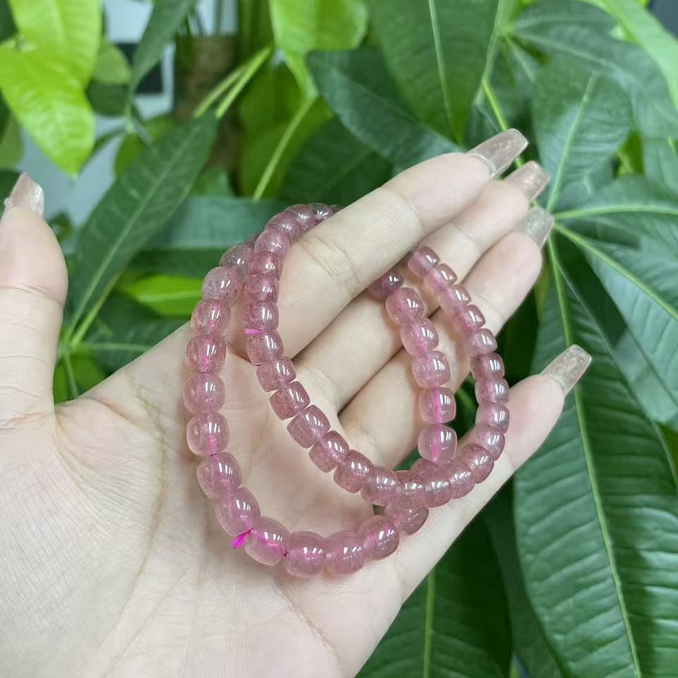 MJ  草莓晶手串 （多样性发其一）