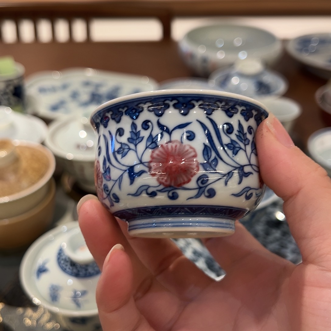 微瑕臻玉古坊原矿釉里红