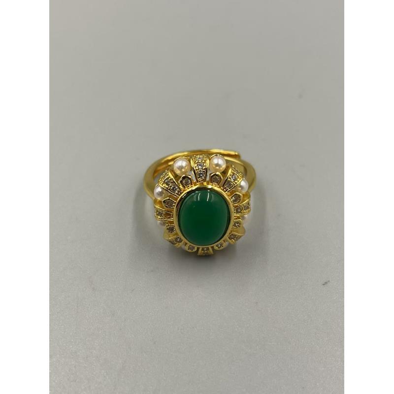 (粉丝专享）戒指 B130活口女焦糖色指环交叉编织纹满钻欧若智