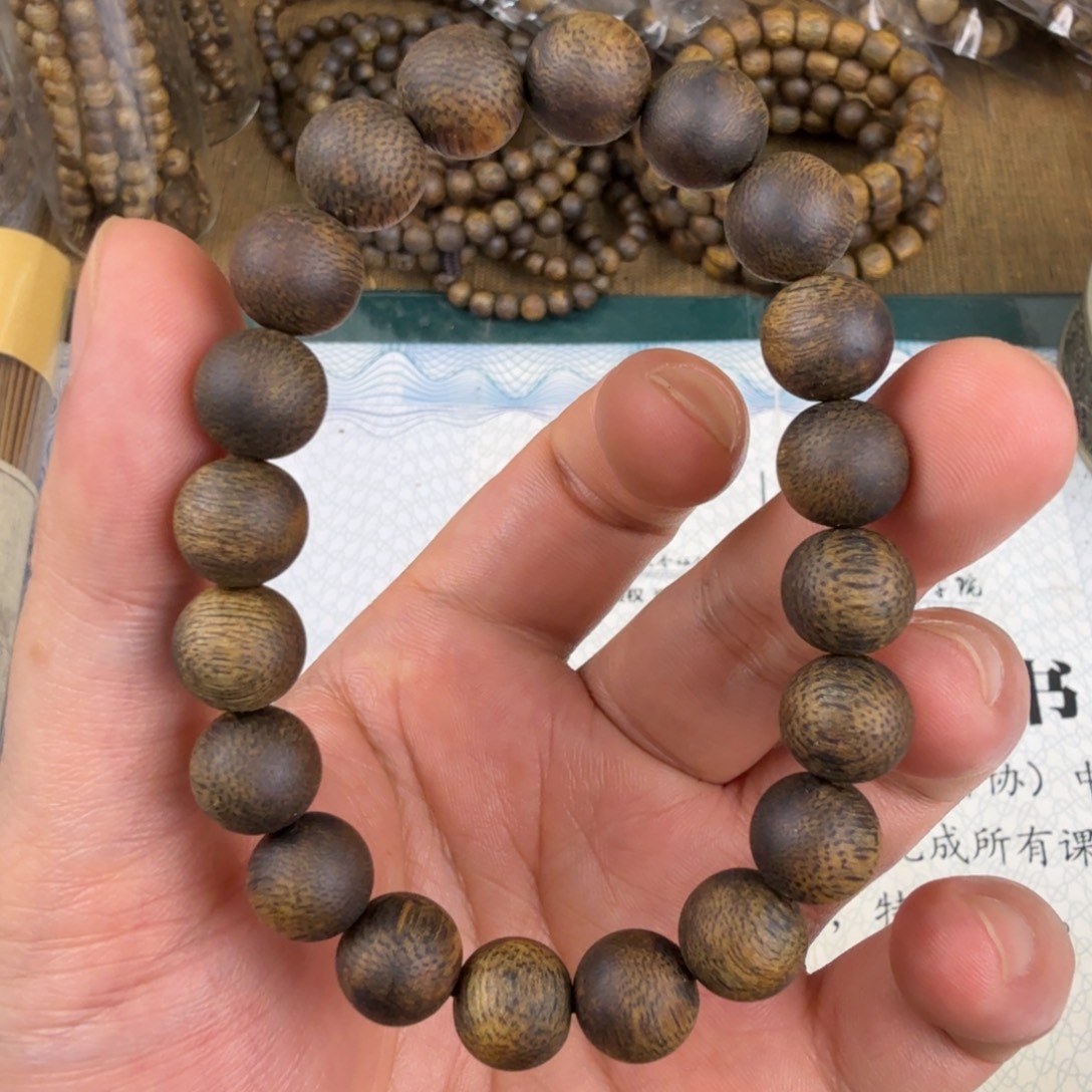 沉香沉香碎屑单圈圆珠