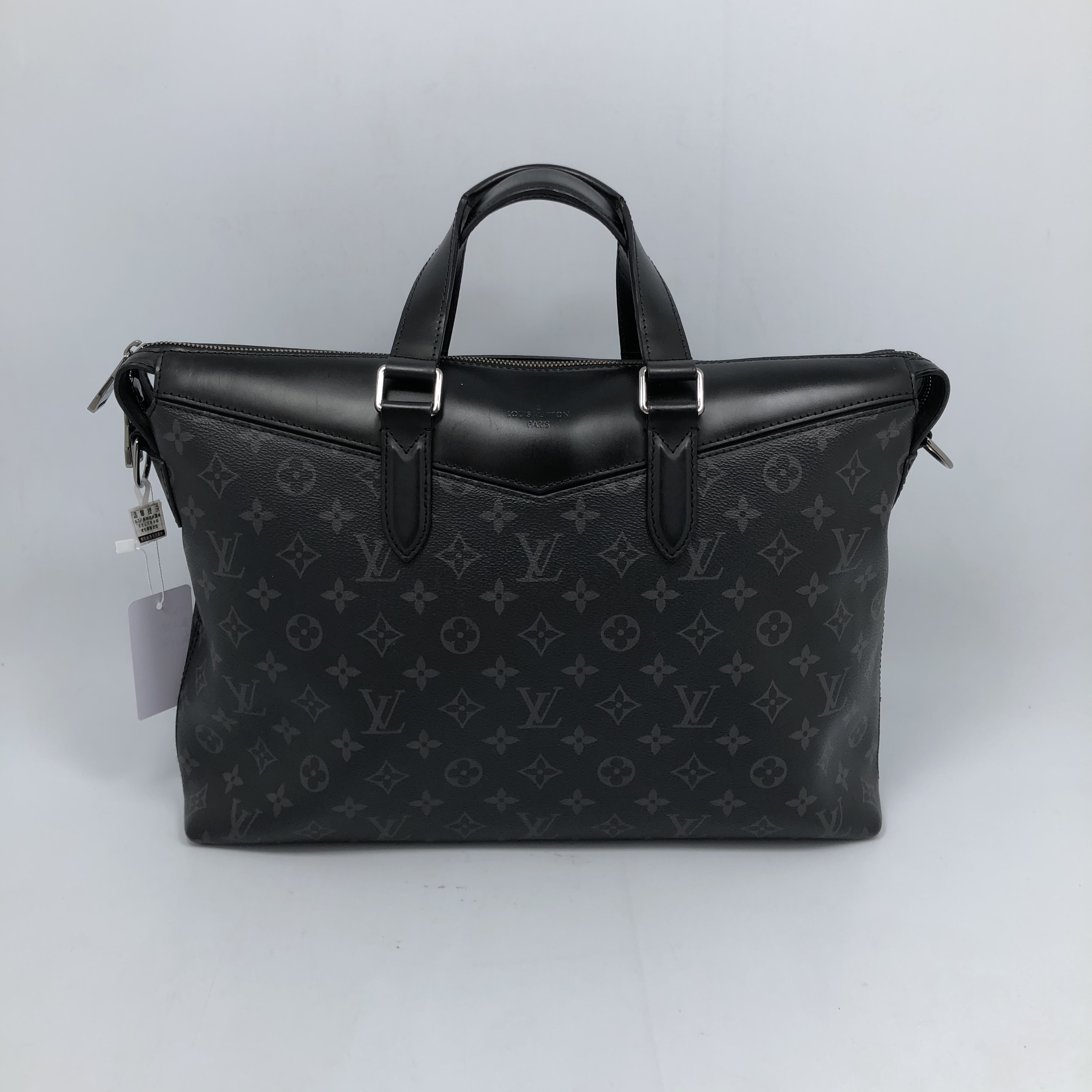 95新 LouisVuitton/路易威登 98 新 黑花传奇手提公文包053