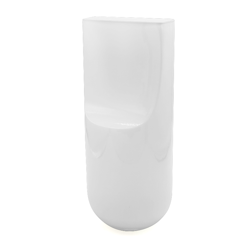 【高43cm】摩瑟家居【白色大口哨】HCDF花瓶摆件玻璃花盆