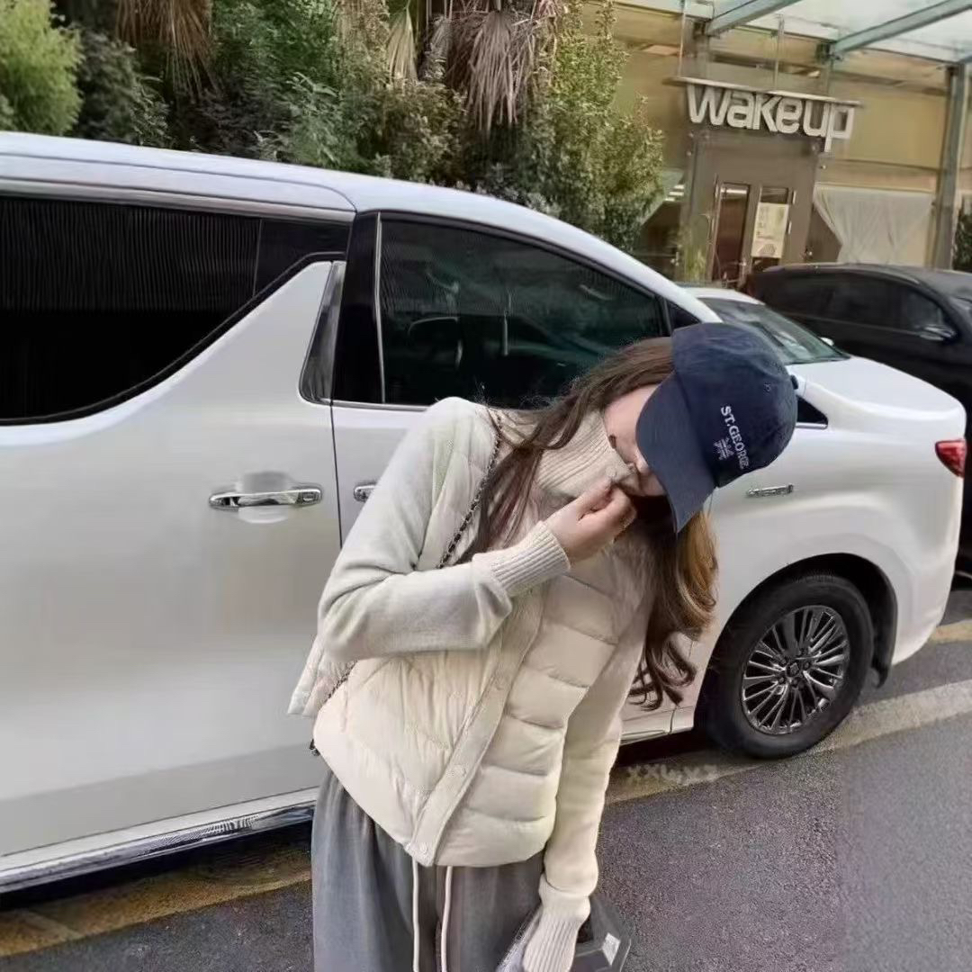 「珍珍·拼接羽绒」2025新款立领针织拼接羽绒轻薄保暖外套