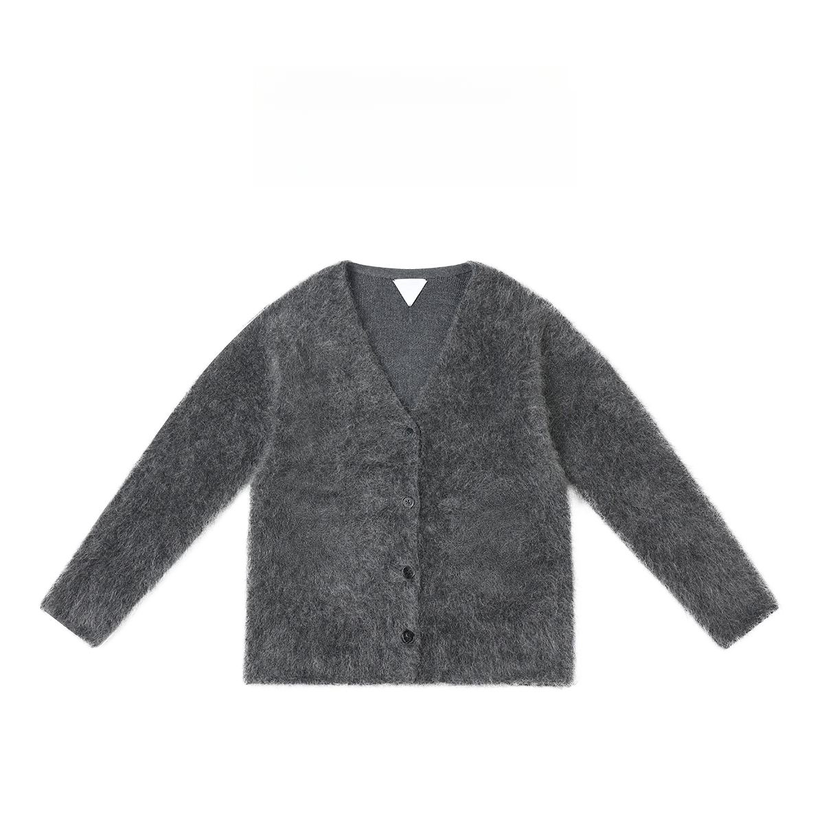 热力感毛针织衫V领开衫女外搭扣外套 574