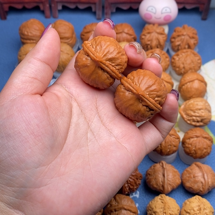 文玩核桃把件?****喵蒜头