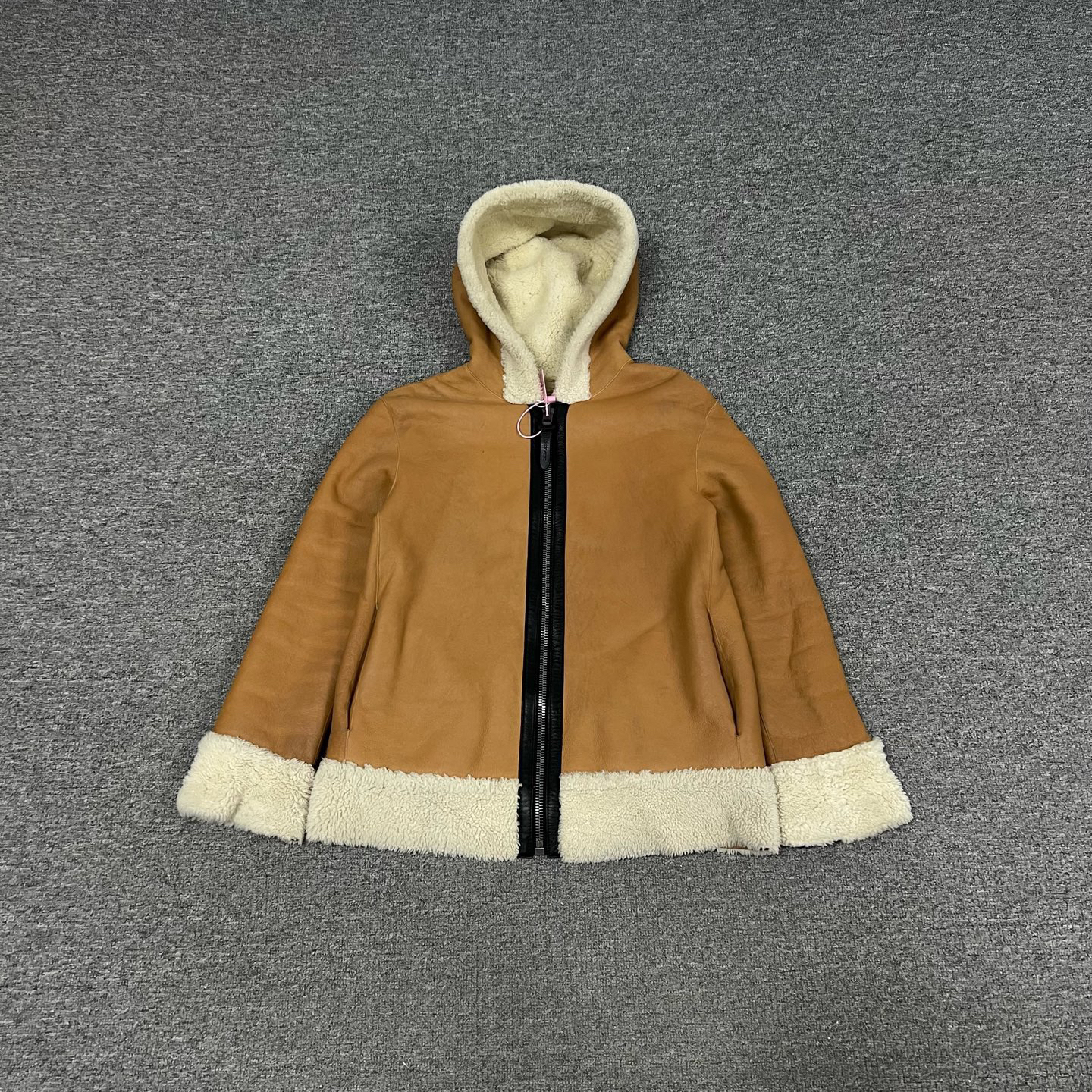 99新 AMIPARIS coach 皮毛一体大衣