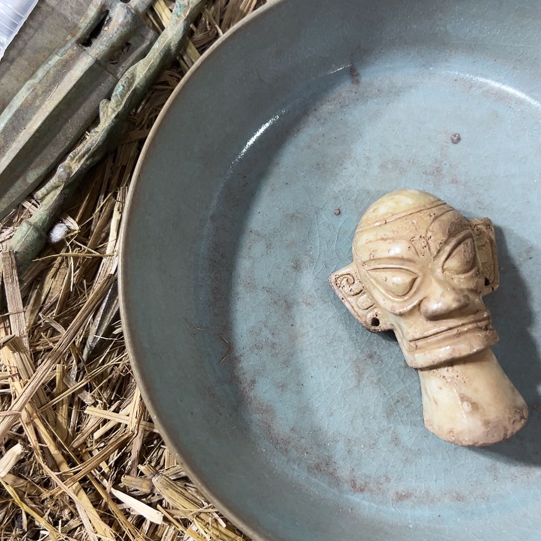 瓷片五大名窑瓷器摆件瓷片