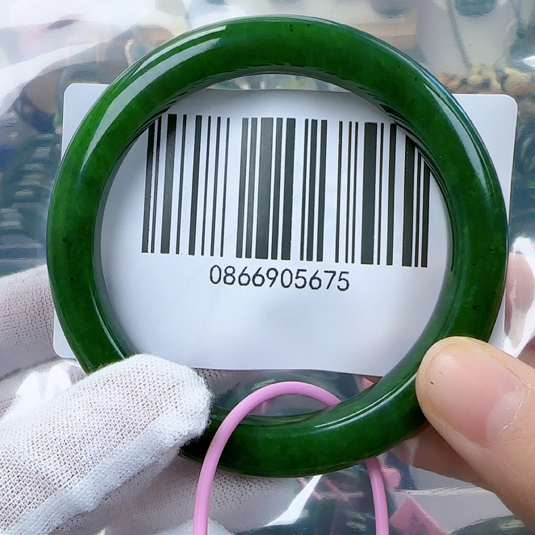 和田玉（碧玉）手镯未镶嵌包容59