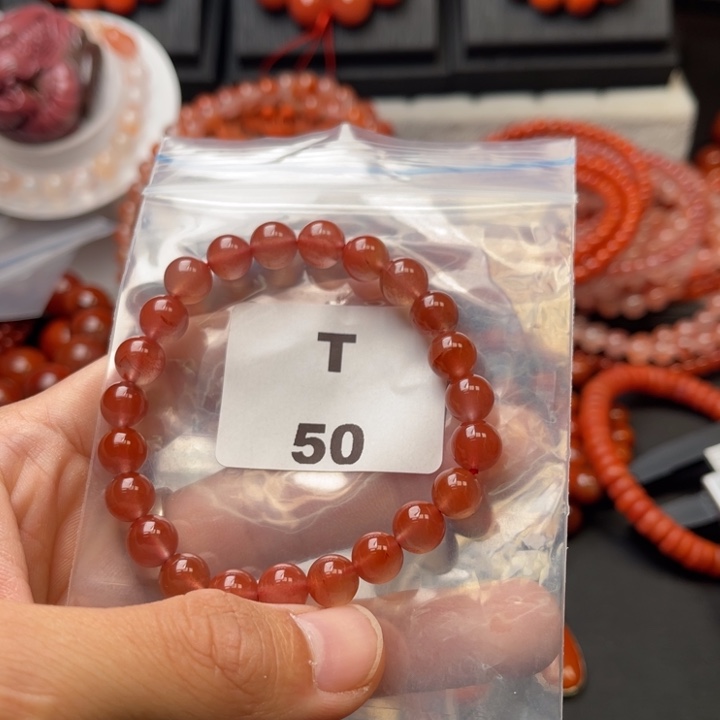 南红玛瑙未镶嵌多样性发货默认微瑕称重8mm