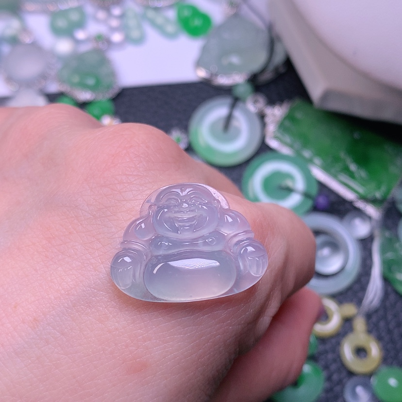 【闪购商品】翡翠颈饰未镶嵌昱**好天然缅甸翡翠