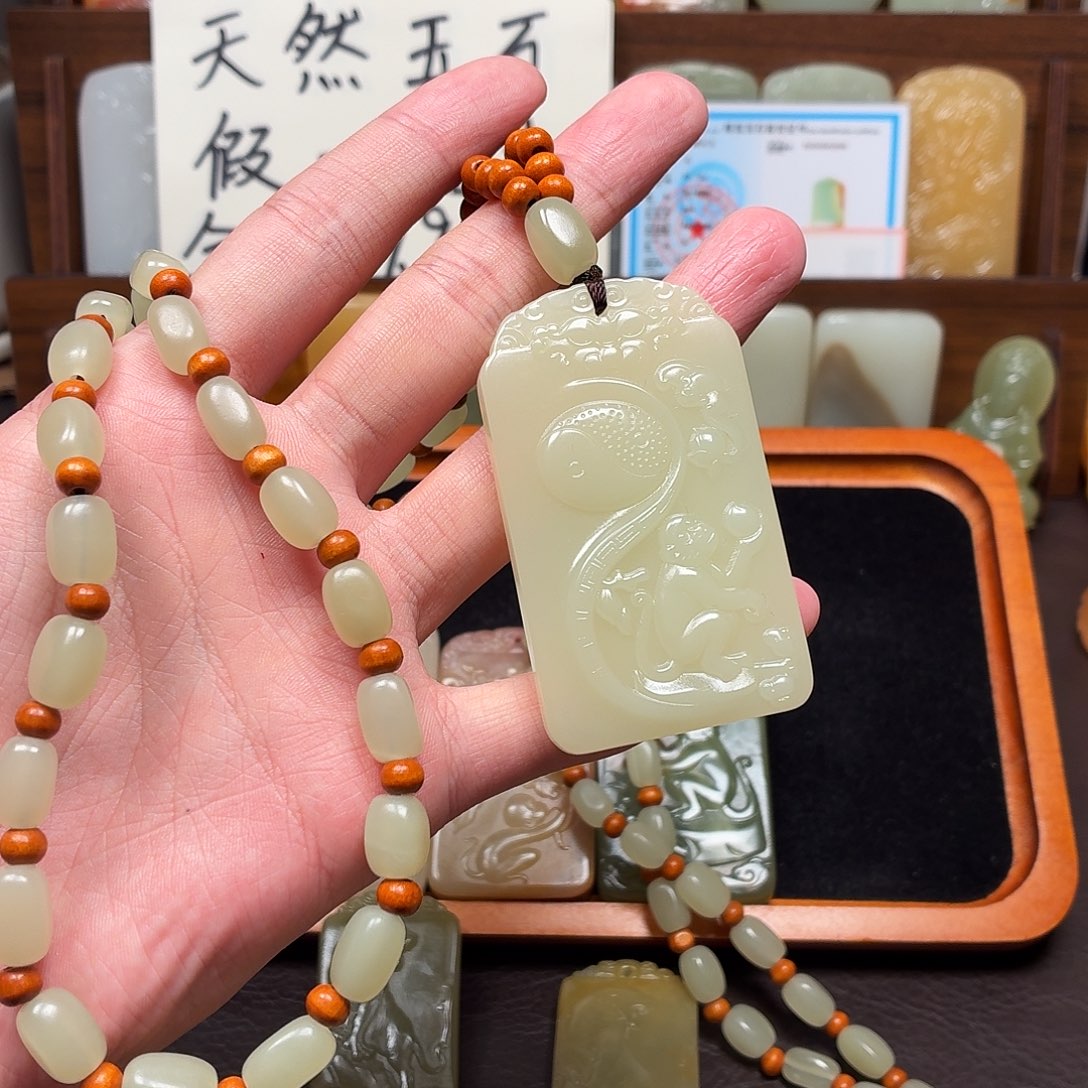 安***文十二生肖挂件猴双面