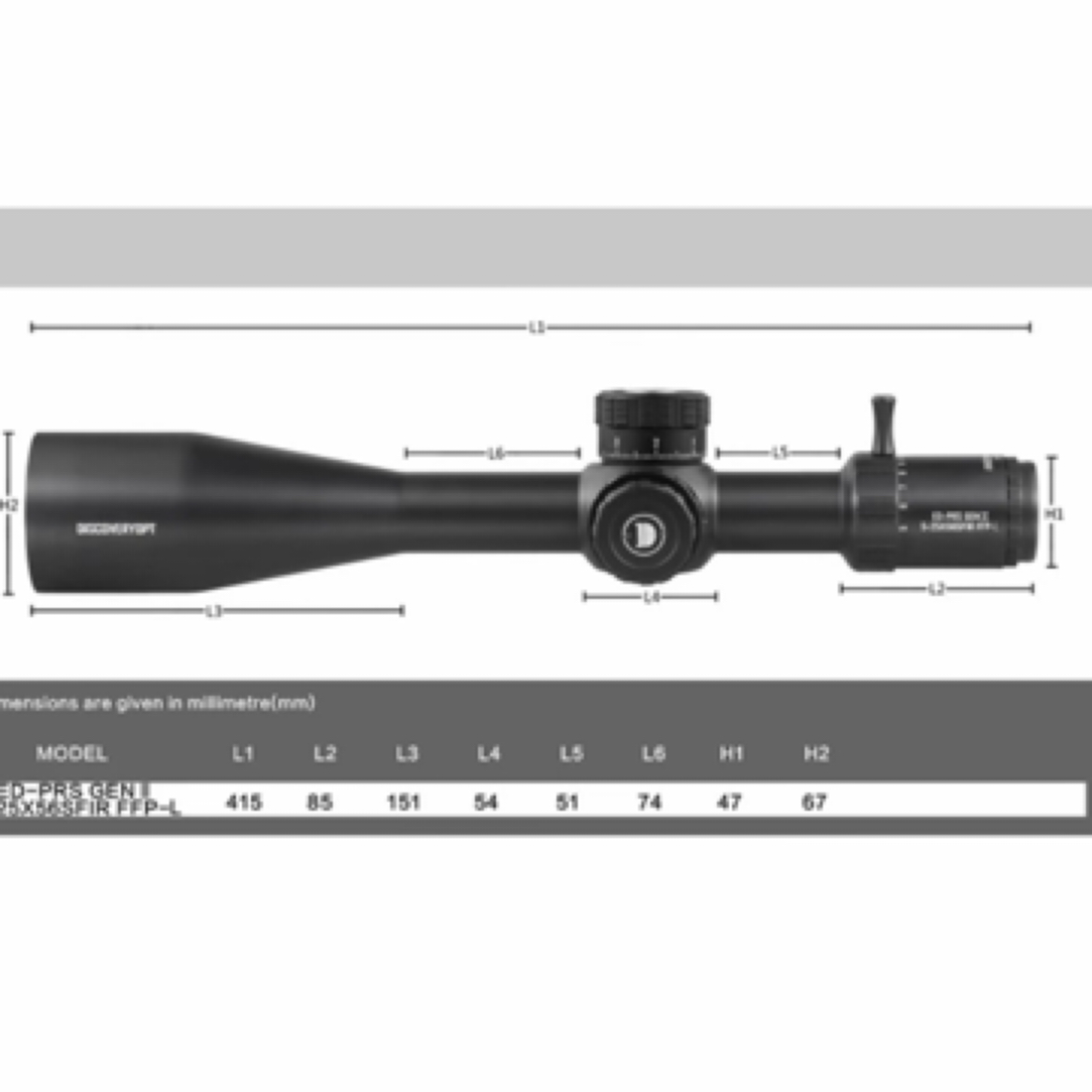 发现者ED-PRS 5-25X56SFIR前置 ZEROSTOP（34管）望远镜变倍