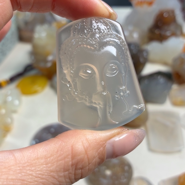 玛瑙/玉髓未镶嵌吊坠(不含链)