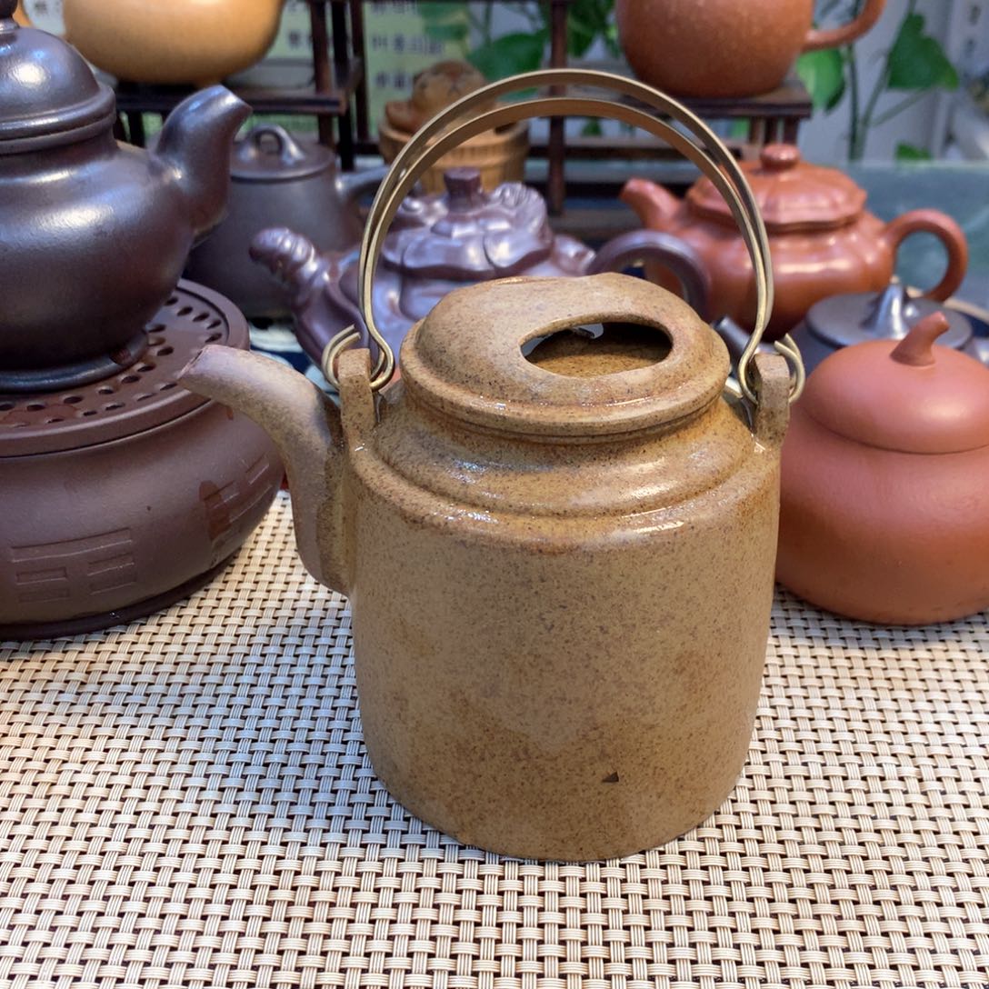 茶壶紫砂宜兴原矿黄金段泥400cc