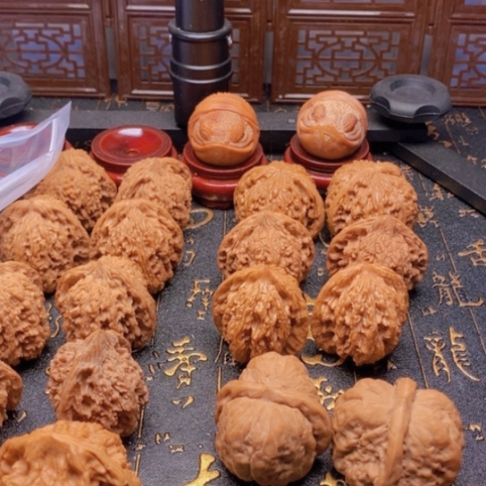 超*财文玩核桃磨盘狮子头