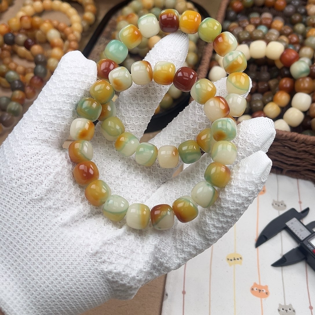 菩提根/象牙果手串A101卡13机抛半壁春
