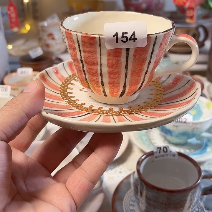 瓷片赖户烧咖啡杯年后发货