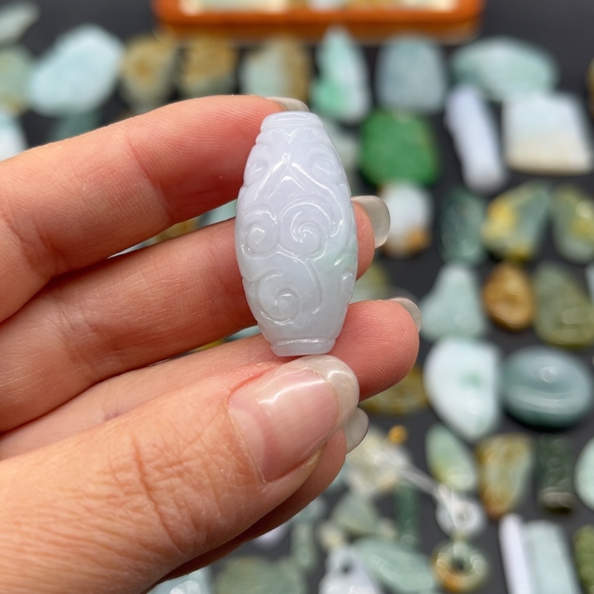 【闪购商品】翡翠颈饰未镶嵌仿古珠