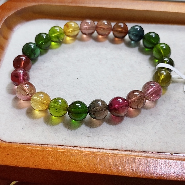 碧玺手链未镶嵌碧玺手串8.8