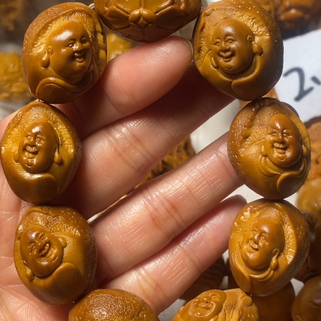 橄榄核手串/手链橘子皮弥勒
