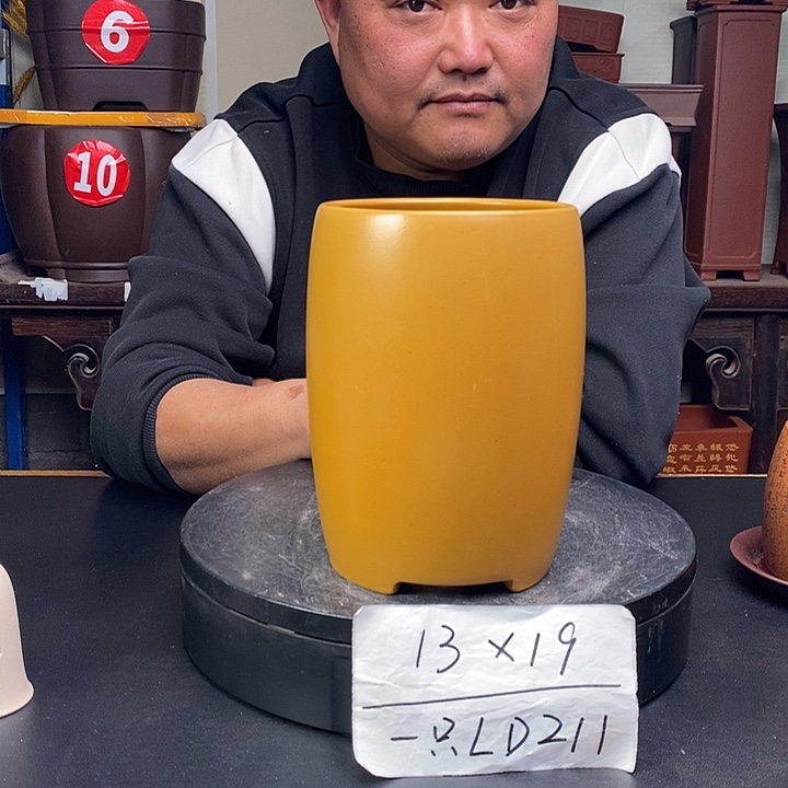 紫砂花盆货号一只LD211