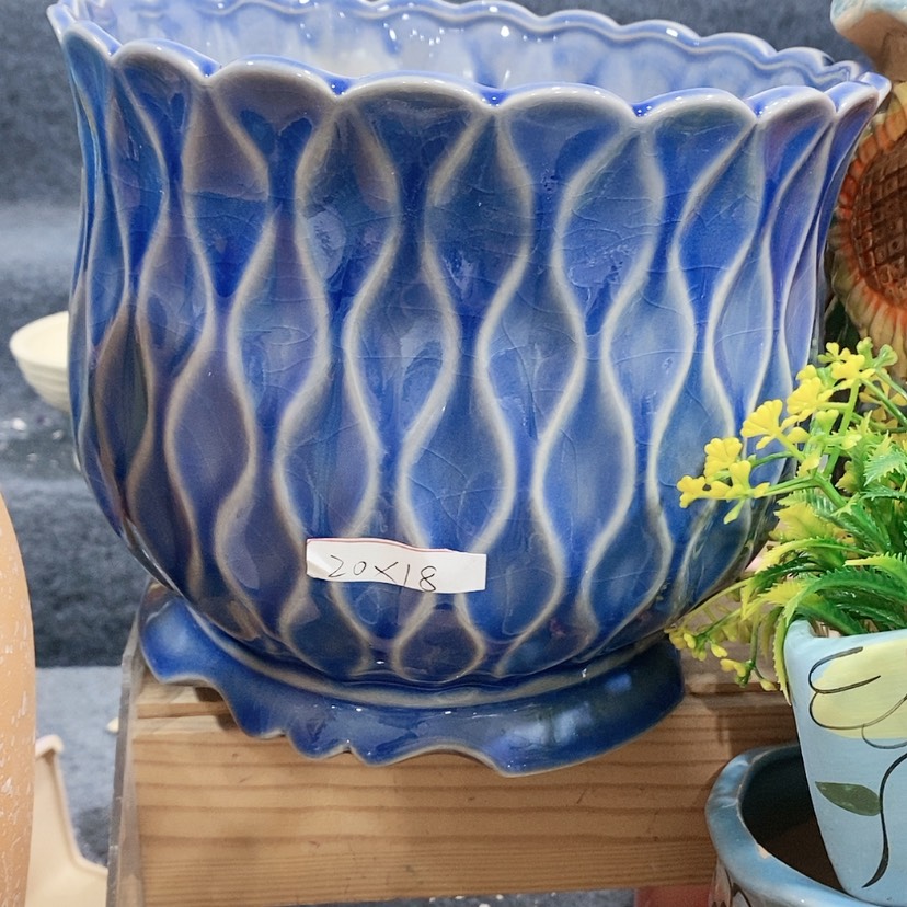 【闪购商品】红陶陶瓷花盆，多肉花盆