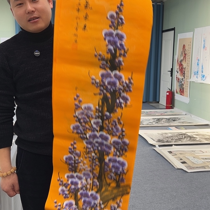 国画我们一起加油努力