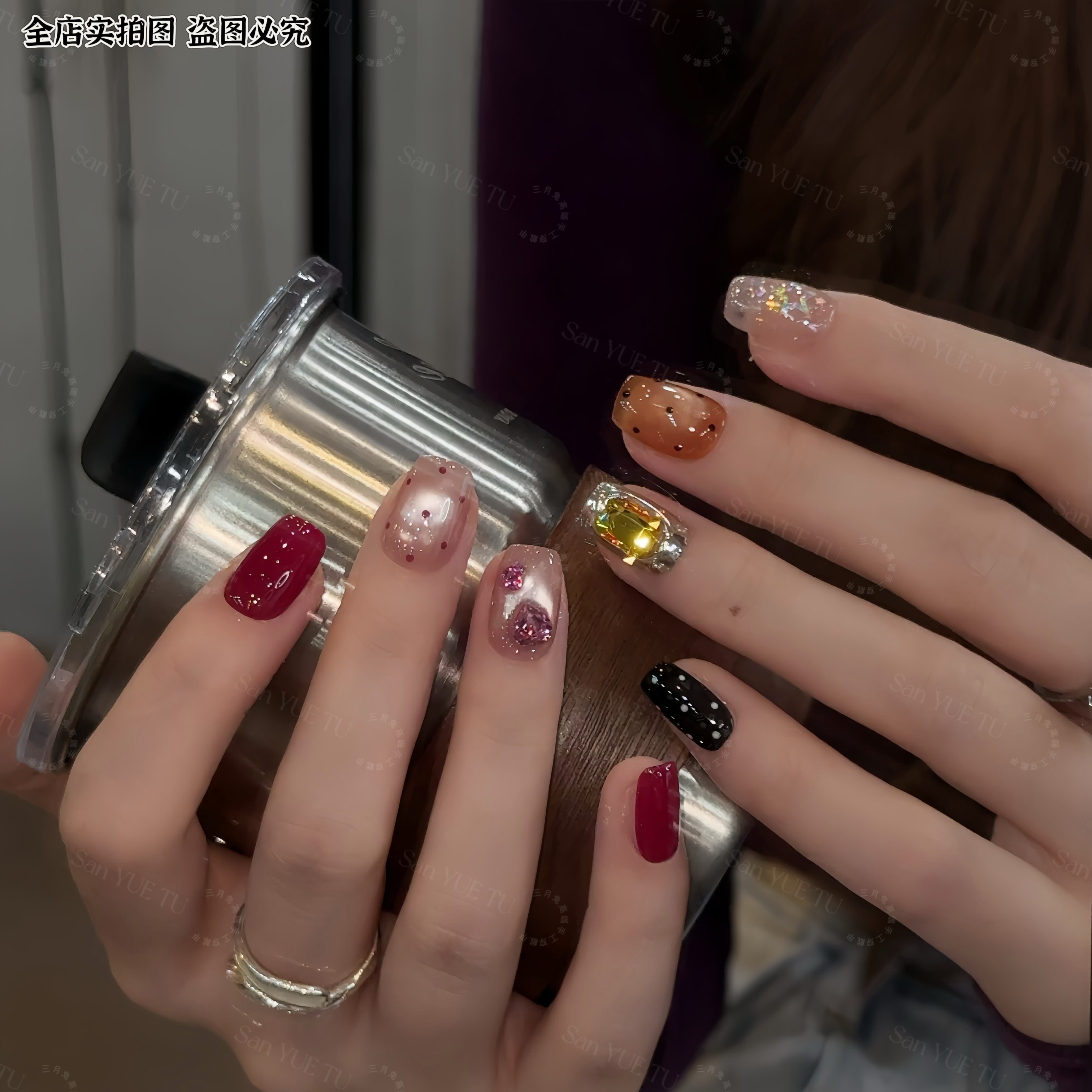 【梅子/芒果·施家全华】-三月兔2025新款手工美甲可拆卸夏季穿戴甲