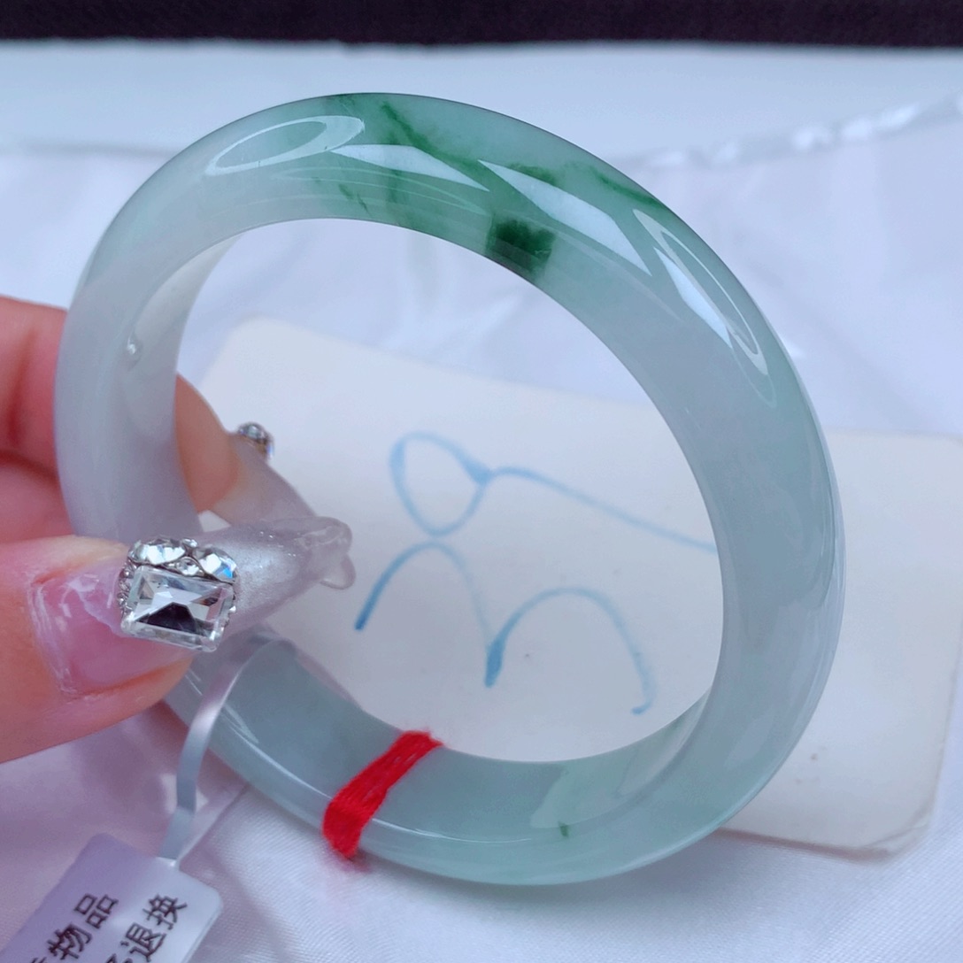 翡翠手镯未镶嵌天然缅甸翡翠A货手镯