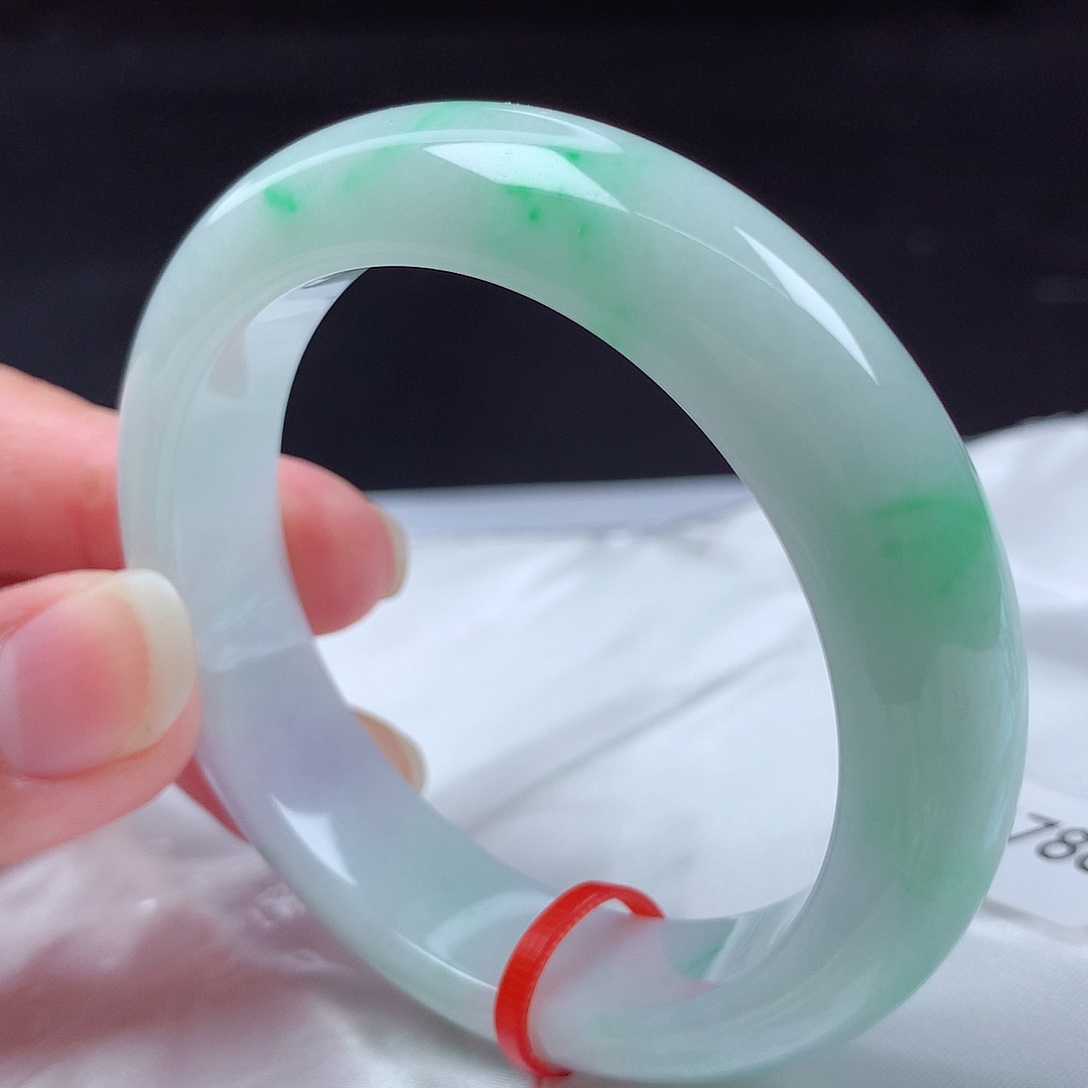 翡翠未镶嵌手镯50圈s61786