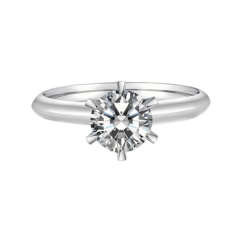 实验室培育钻石经典戒指1克拉   NGTC国检证书