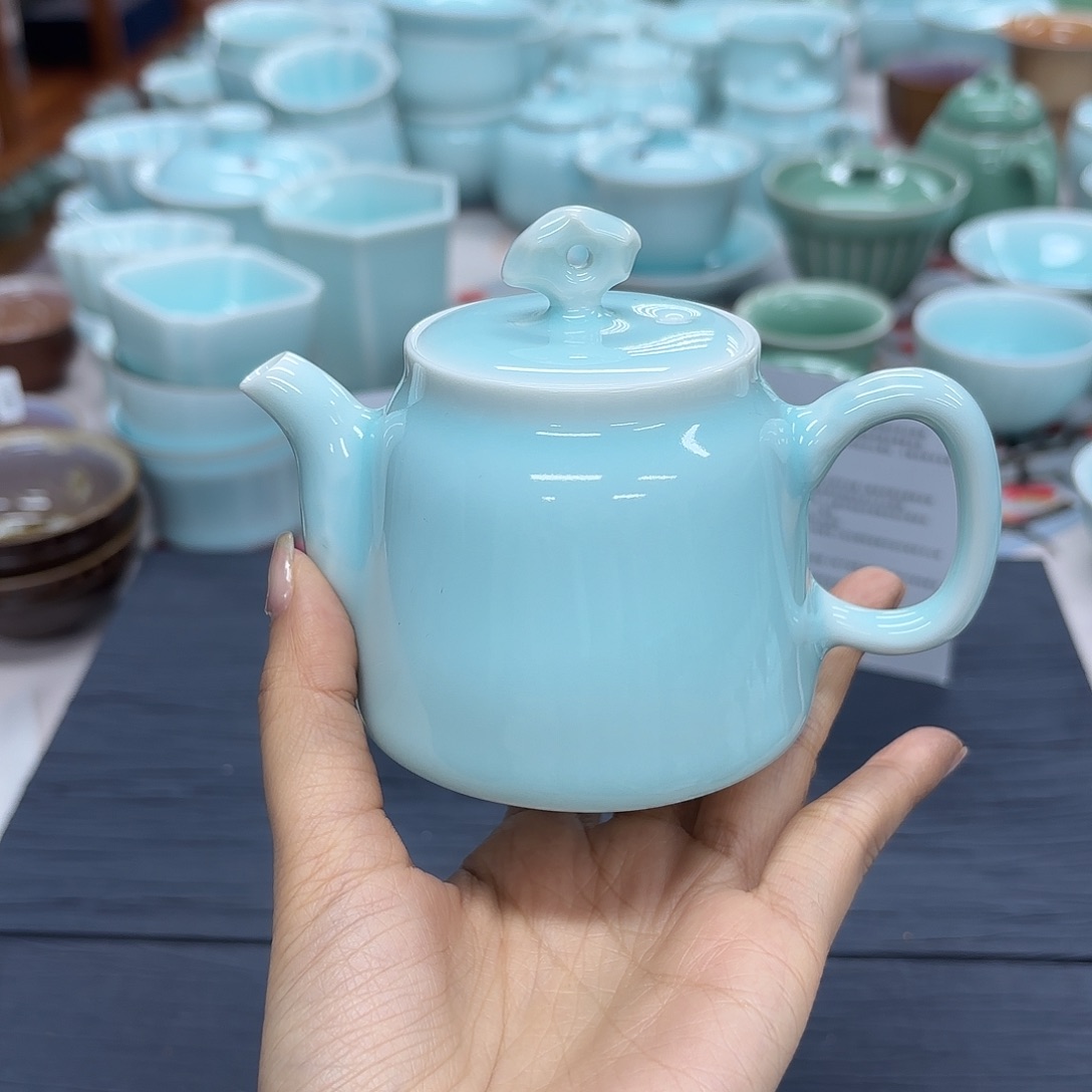 龙泉云间青瓷小米茶器