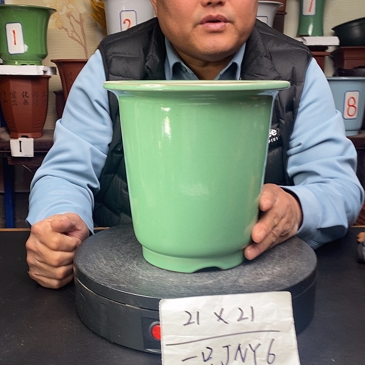 紫砂花盆货号一只JNY6