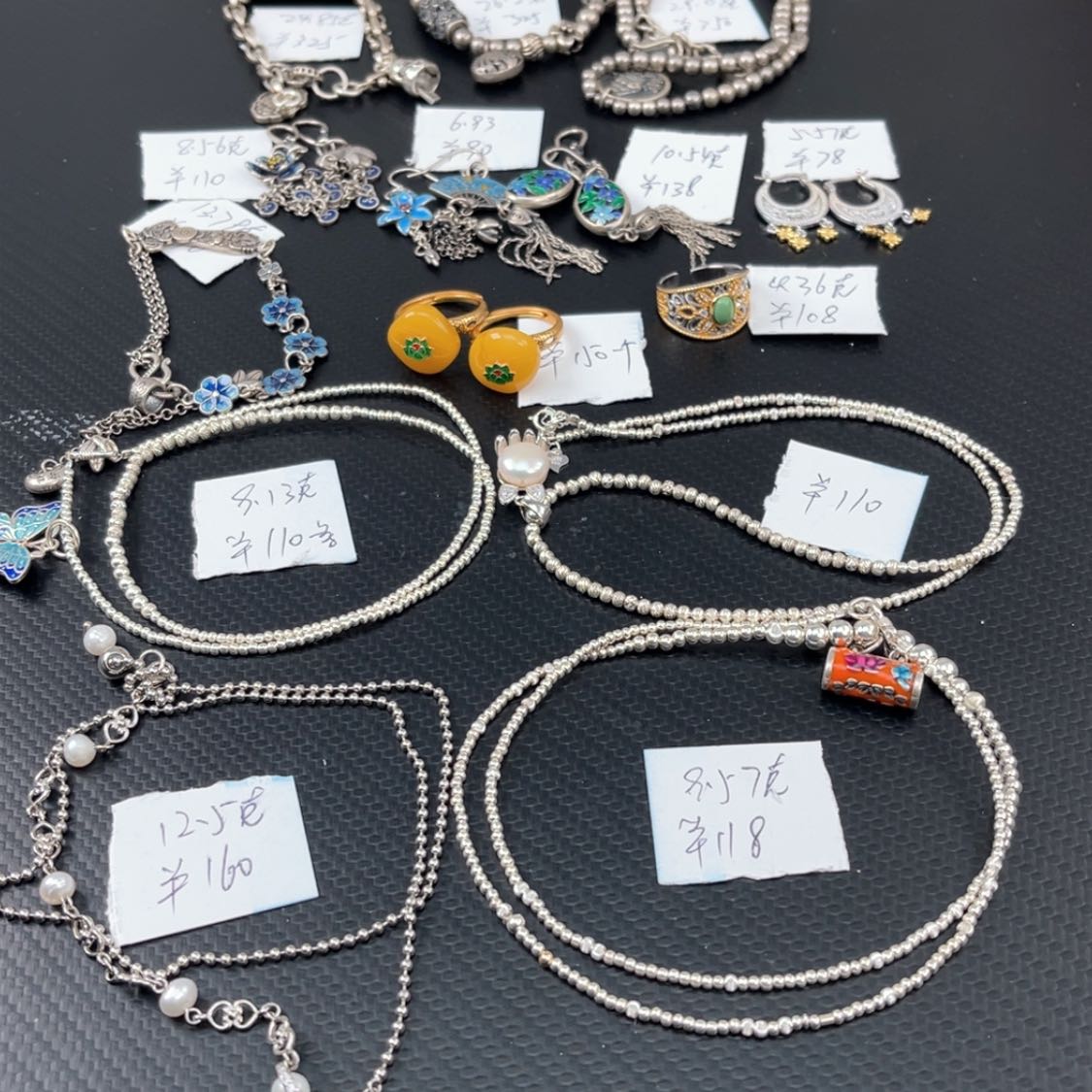 【闪购商品】银S925镶嵌翡翠耳饰