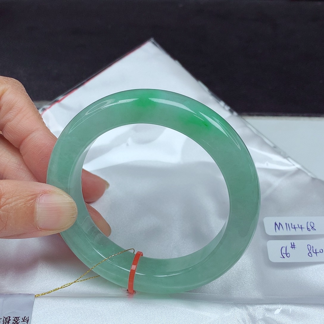 未镶嵌手镯翡翠56圈4468