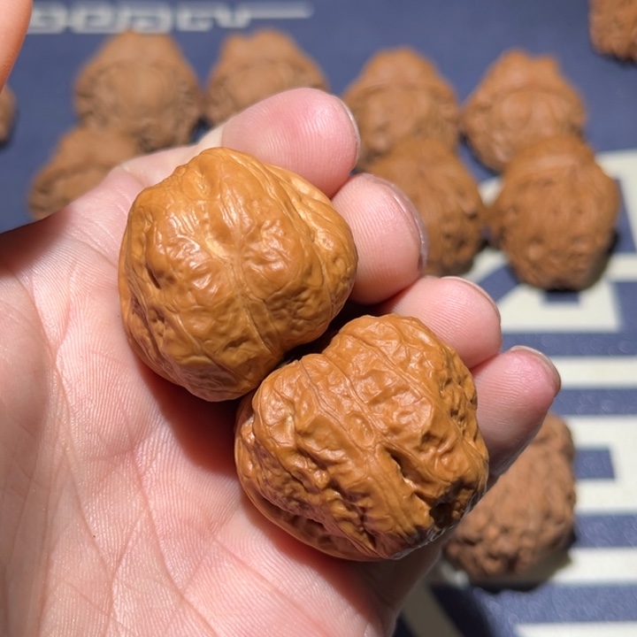 文玩核桃把件39玉蝉