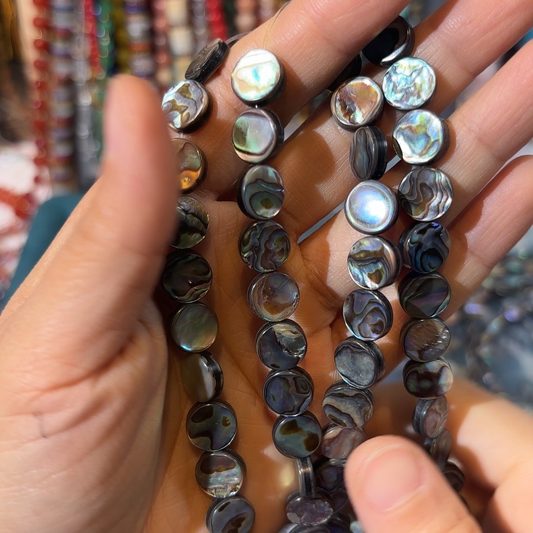 玛瑙/玉髓未镶嵌珠宝半成品鲍鱼贝卡10一条