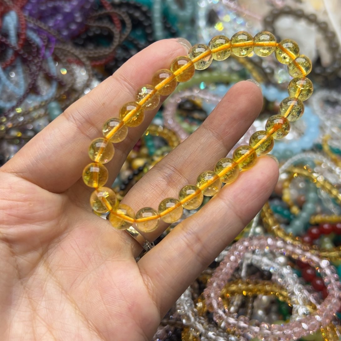 水晶手链未镶嵌黄水8