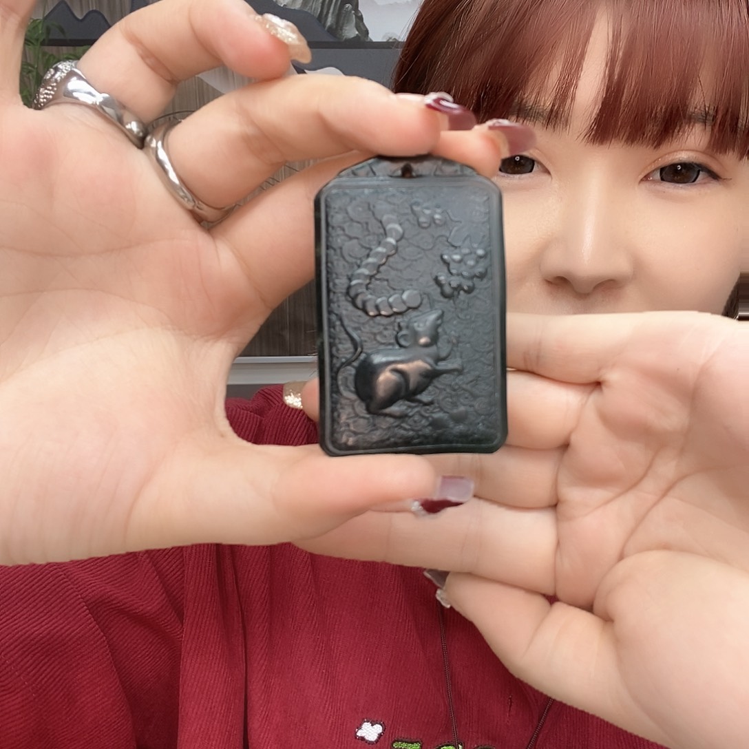 和田玉（青玉）颈饰未镶嵌古*漓