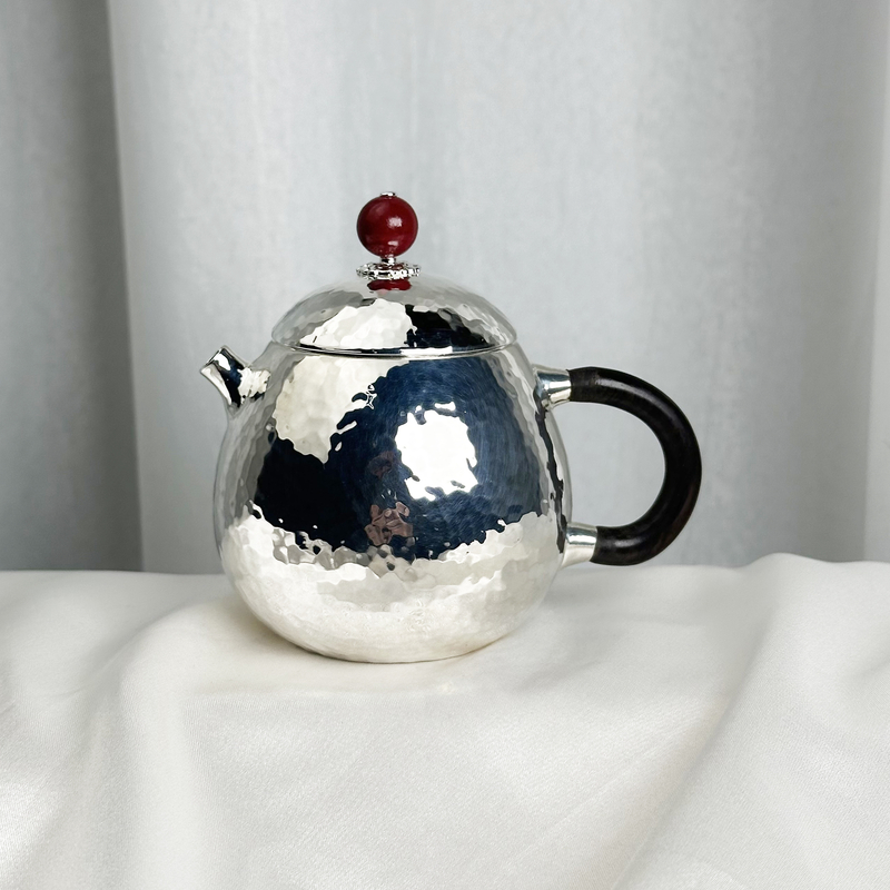 手工锤纹龙蛋壶泡茶壶