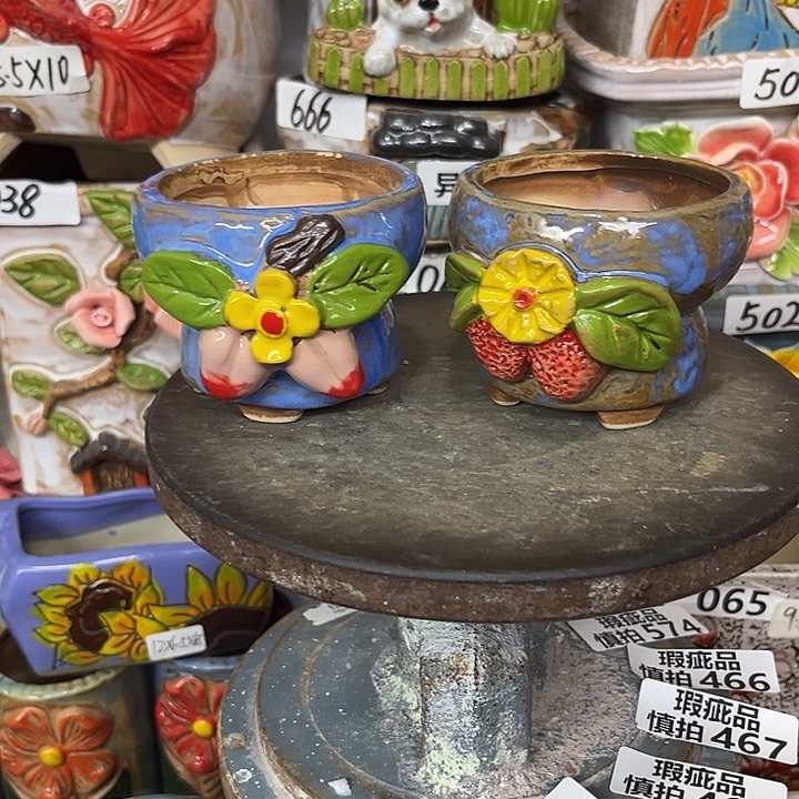 粗陶材质多肉花盆