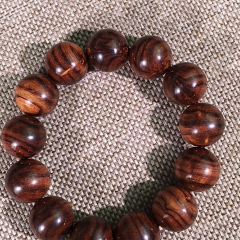 睡***狮黄花梨/降香黄檀手串/手链海南黄花梨