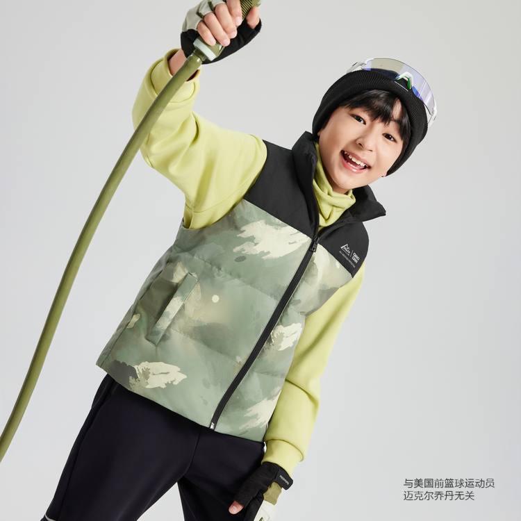 乔丹儿童羽绒马甲男女童25秋冬新款时尚潮流保暖学院背心T8543607