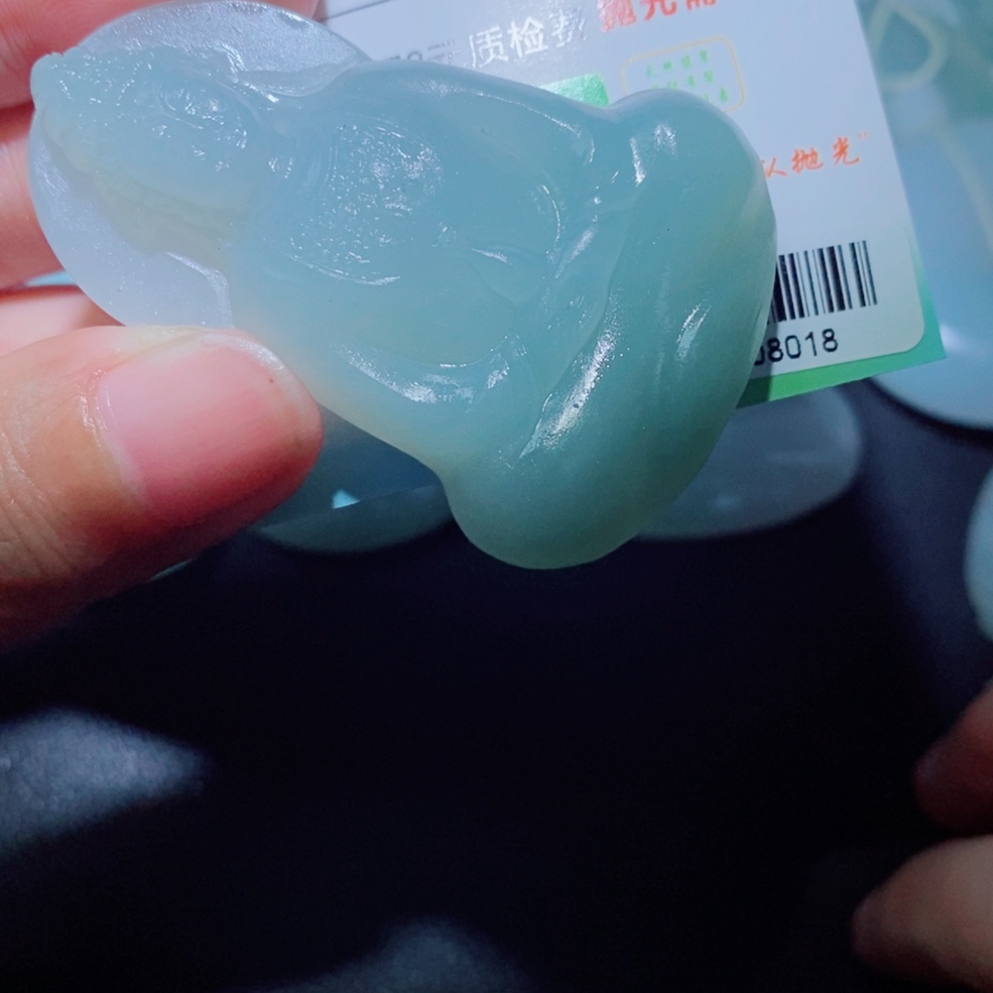 定制翡翠未镶嵌毛货吊坠