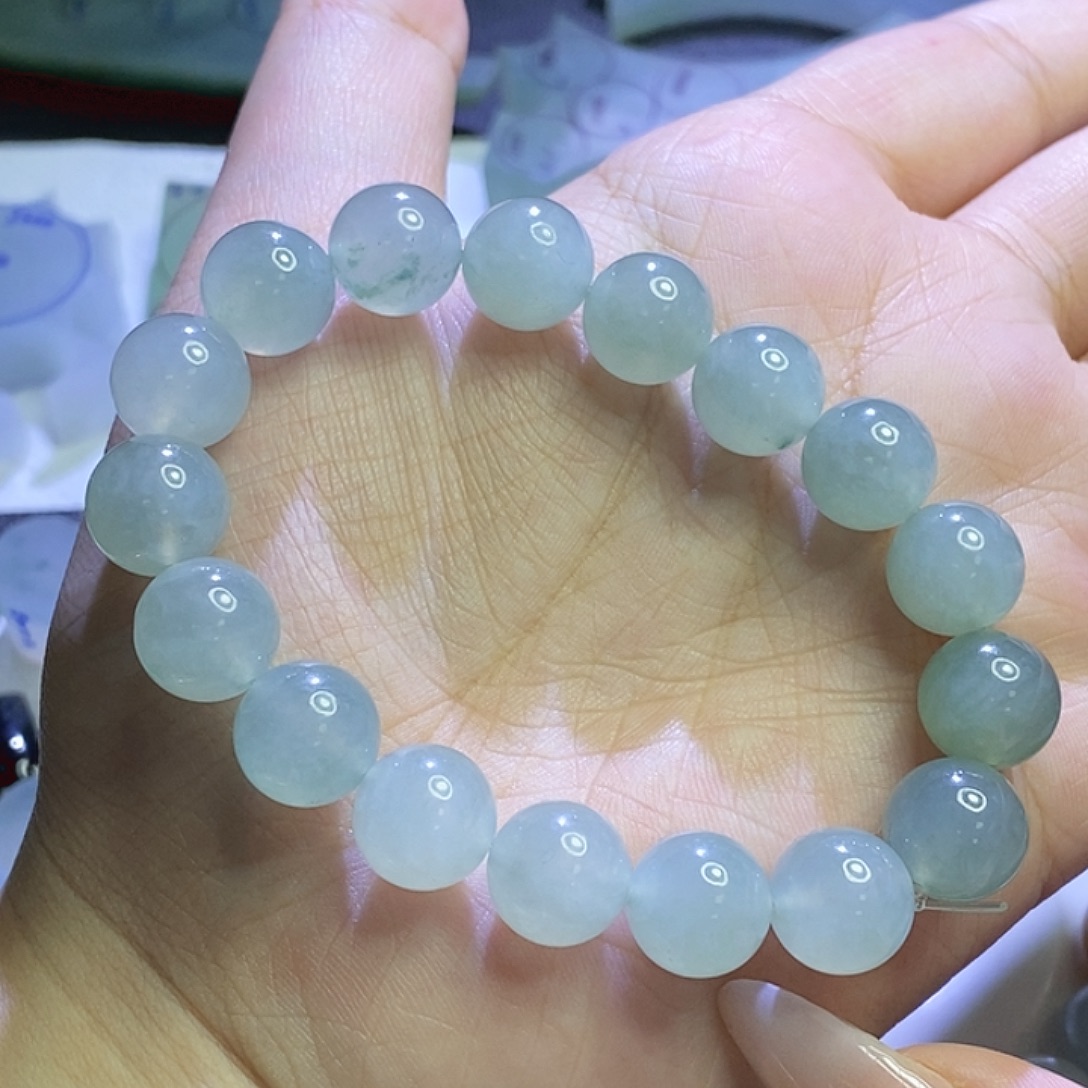 定制翡翠未镶嵌卡11+珠子