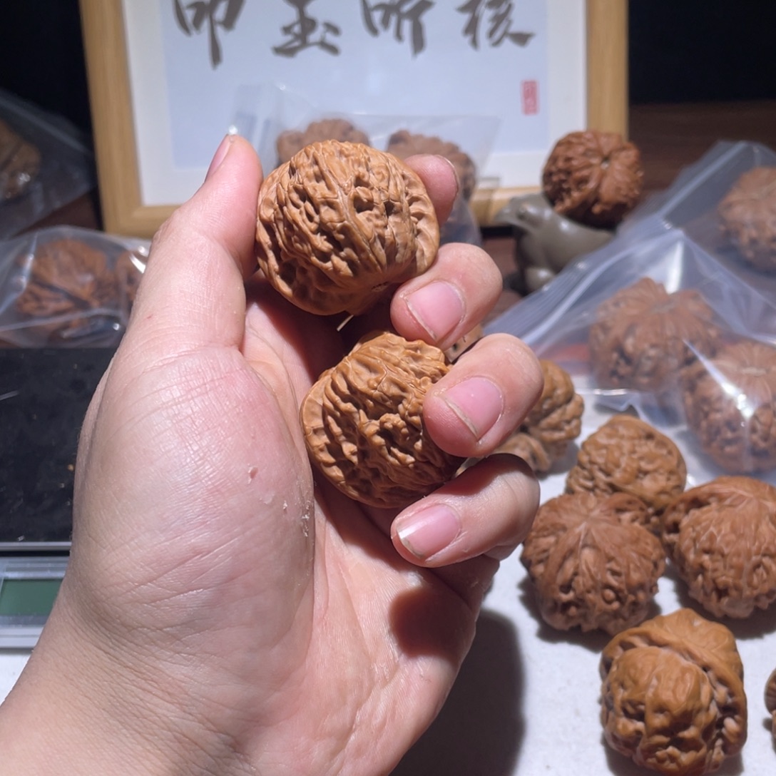 文玩核桃吊坠38全品磨盘