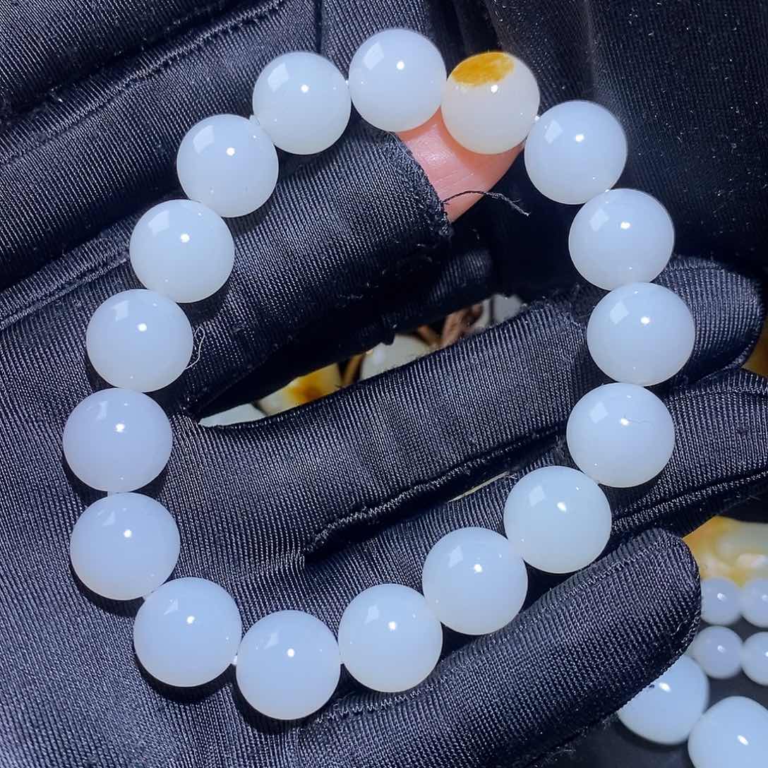 和田玉套链未镶嵌素*更