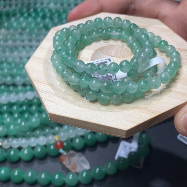 石英质玉手链未镶嵌天然非洲翠珠链尺寸6