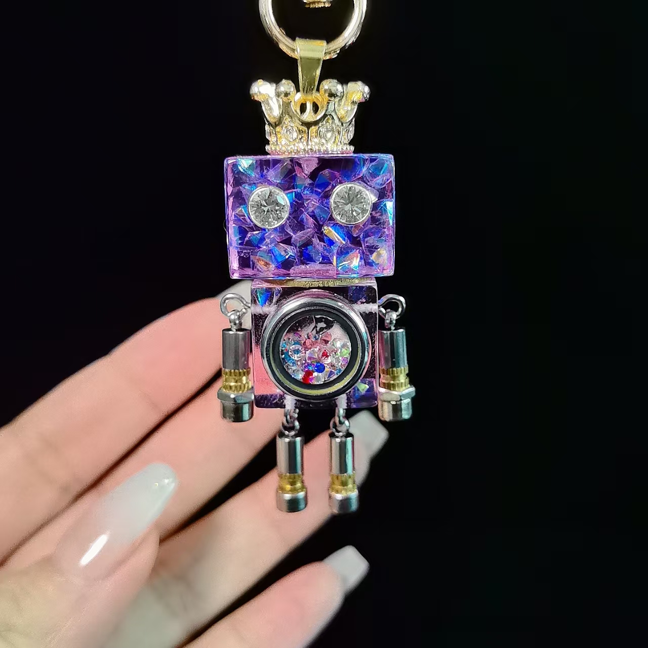 手工机器人#小帕克力机器人#梦幻系列-浅紫钻款